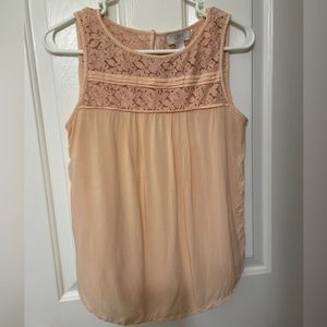 Loft peach tank. Size XS. Like new condition.